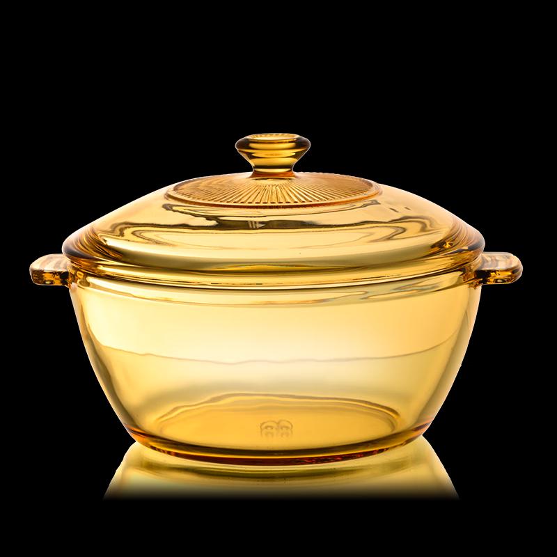 MIKU Amber Series High Borosilicate Glass Soup Pot