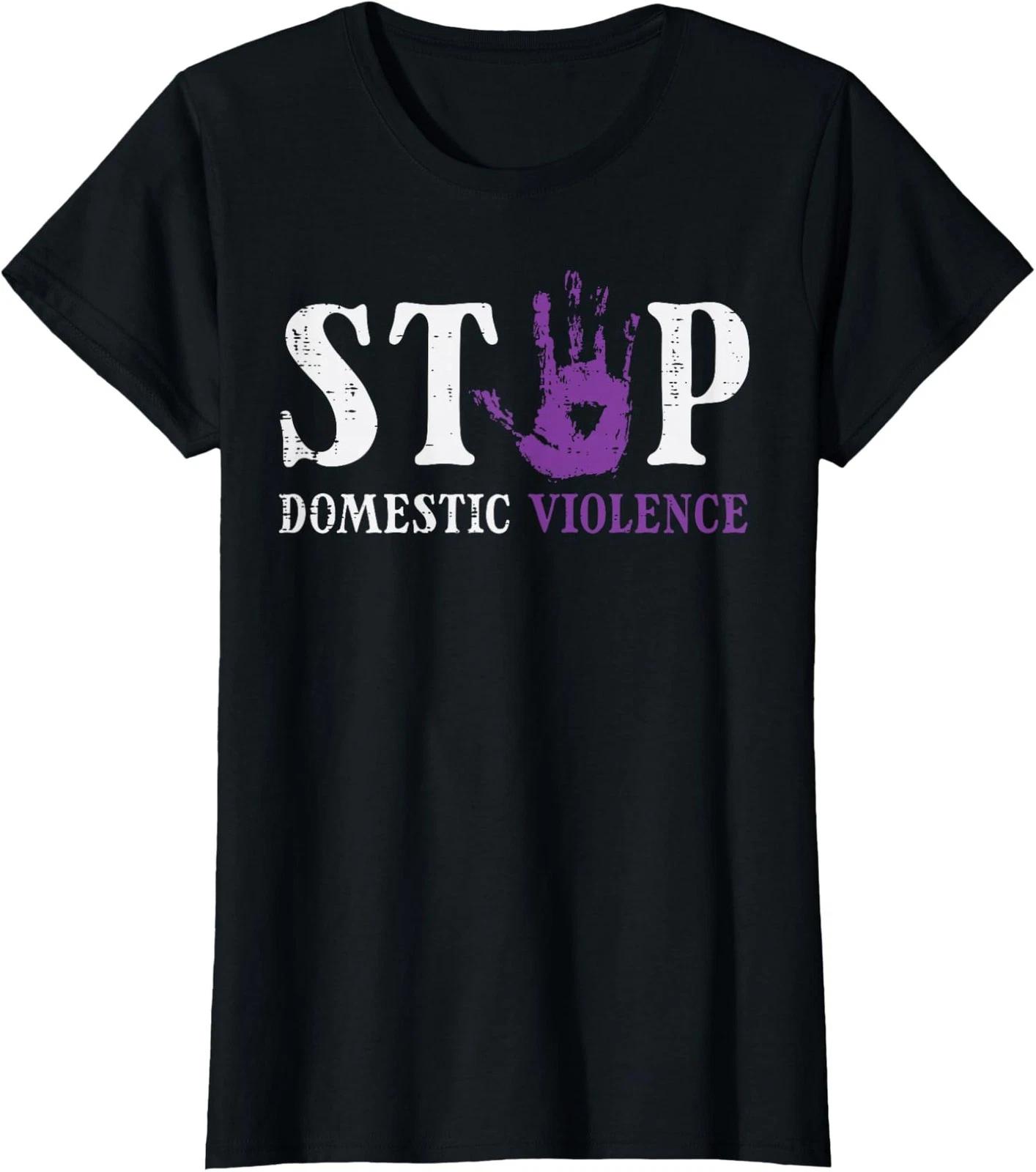 Not All Wounds Are Visible Domestic Violence Visible Ladies  Crewneck T-Shirt L