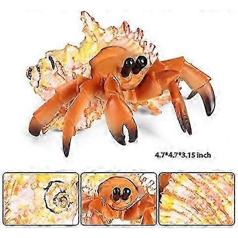 Simulated Sea Animals Hermit Crab Figurines Sea Creature Animals Act For Sea Animal ,set Of 2