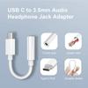 Type C To Aux Cable Headphone Jack Converter 3.5mm Connector For Mobile Smartphone Laptop Game Headset Conference Calls Studio