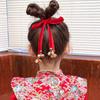 Tassel New Year Hair Rope Butterfly Chinese Long Hairband Cute Girls Ribbon Head Rope Spring