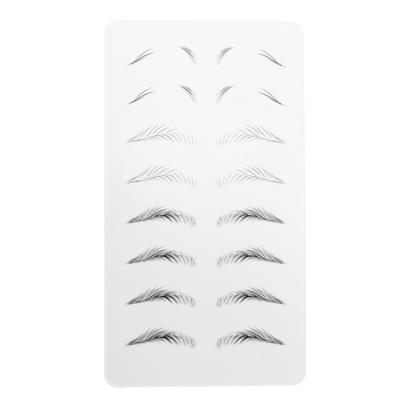 Microblading Practice Skin Inkless Wide Eyebrows Microblading Training Sheet for Beginner 03