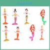 Puppen 8er-Set Meerjungfrauen Cartoon Anime Actionfigur Spielzeug für Mädchen Kinder Spielzeug Geschenk