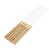 ARLANY 20 Pieces Wooden Hair Extension Loop Needle Kit Threader Wire Pulling Hook Tool and Bead Device Tool Black Loop Threader