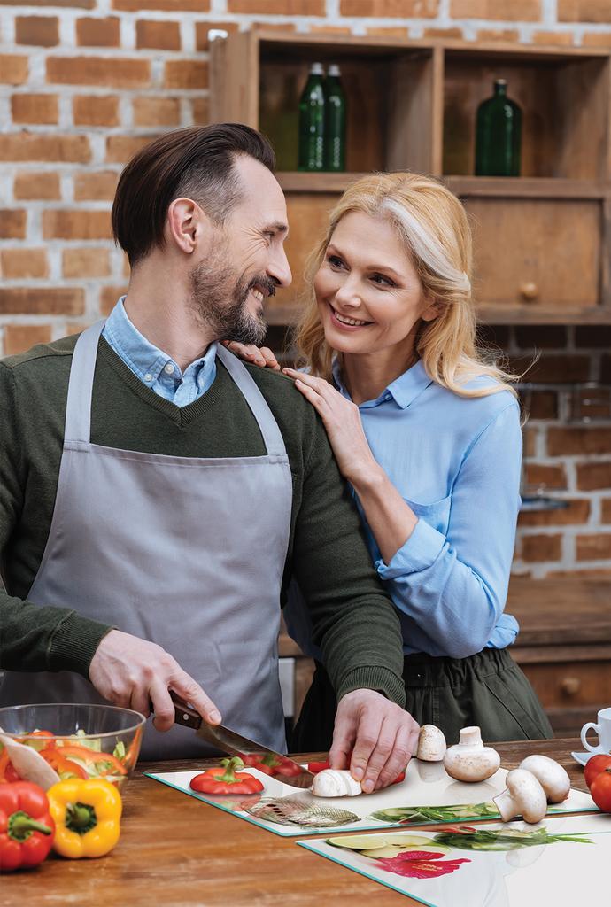 SZKLANA PŁYTA OCHRONNA NA KUCHENKĘ 90x52 OWOCE