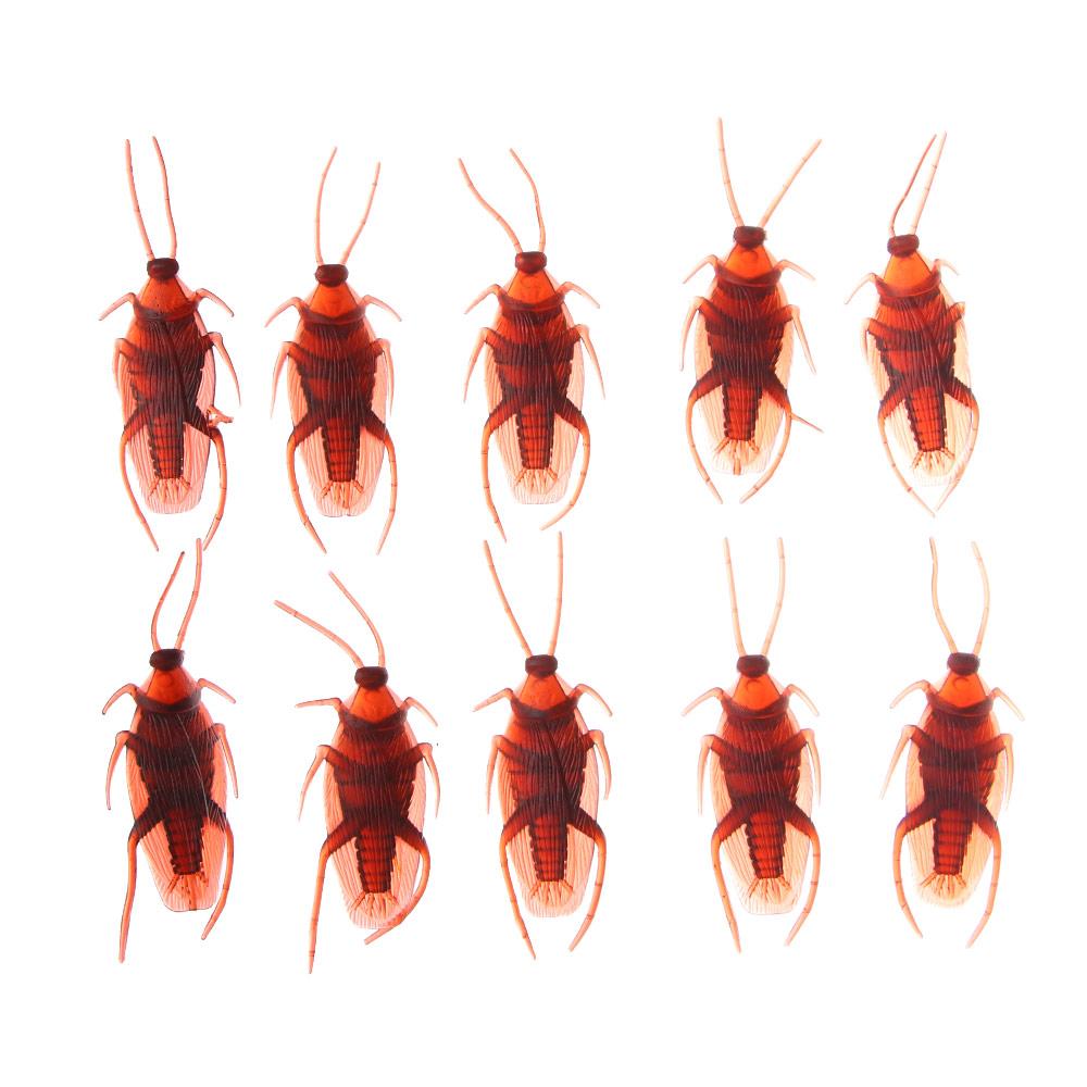 Funny Toys Halloween Amusing Prank Cockroach Shape Toy Fake Roaches Lifelike Blackbeetle Joke