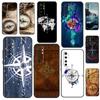 World Map Compass Nautical Case For POCO X3 X4 X5 F5 Pro M5s C40 F4 GT F3 Cover For Xiaomi 12T 11T Pro 12 13 Lite 12X