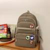 Girls Block Color Schoolbag Female Junior High School Students Backpack Grade Three To Five and Six Backpack