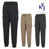 KIM YOUNG JOO GOLF Spring/Autumn Men'S Premium Cotton Blend Elastic Waist Cargo Jogger Pants Knsmsl34