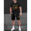 Neue Mode 3D Lustiger Druck Herren Anzug Übergroß Kurzarm Shorts Zweiteiler Herren Sportbekleidung Sommer Freizeit Reise Anzug