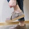 Retro Casual Men Shoes Suede Leather Loafers Male Sneakers Comfor Soft Sole Driving footwear Fashion no slip Walking Flats