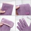 German velvet gloves women's autumn and winter outdoor riding cold-proof cotton cashmere fleece driving bicycle warm gloves