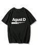 Nieuwe Koreaanse Versie Van KPOP Agust D Bedrukt T-shirt D-2 Album Unisex T-shirt Yoongi Shirt Tienerkleding Cool