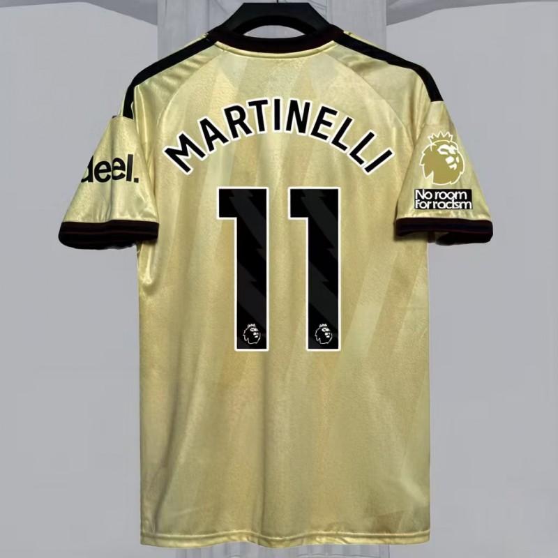 Mens Short Sleeve Football Jersey Premium Fan Edition Striped Design Arsenal Home Match Support