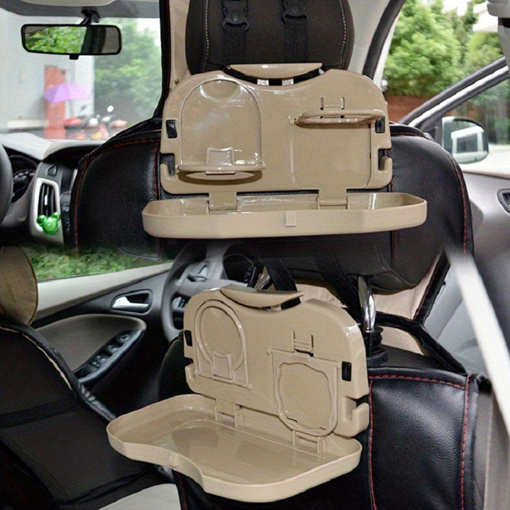 Foldable Car Back Seat Table Multifunctional Dining Tray Rear Seat Storage Rack Drink Cup Holder Portable Car Organizer Stand