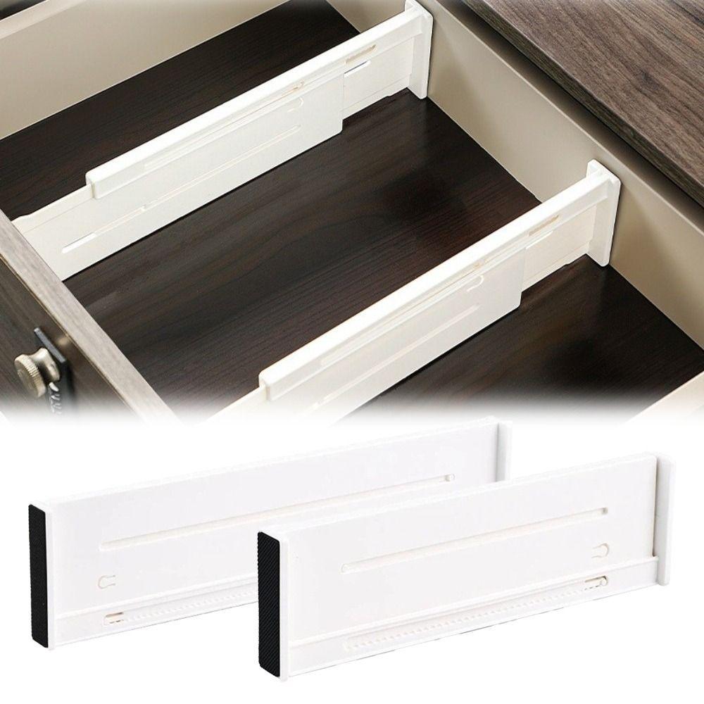 Retractable Drawer Storage Partition White Space Saving Sorting Baffle HIPS Multi-functional Tableware Organizer for Underwear