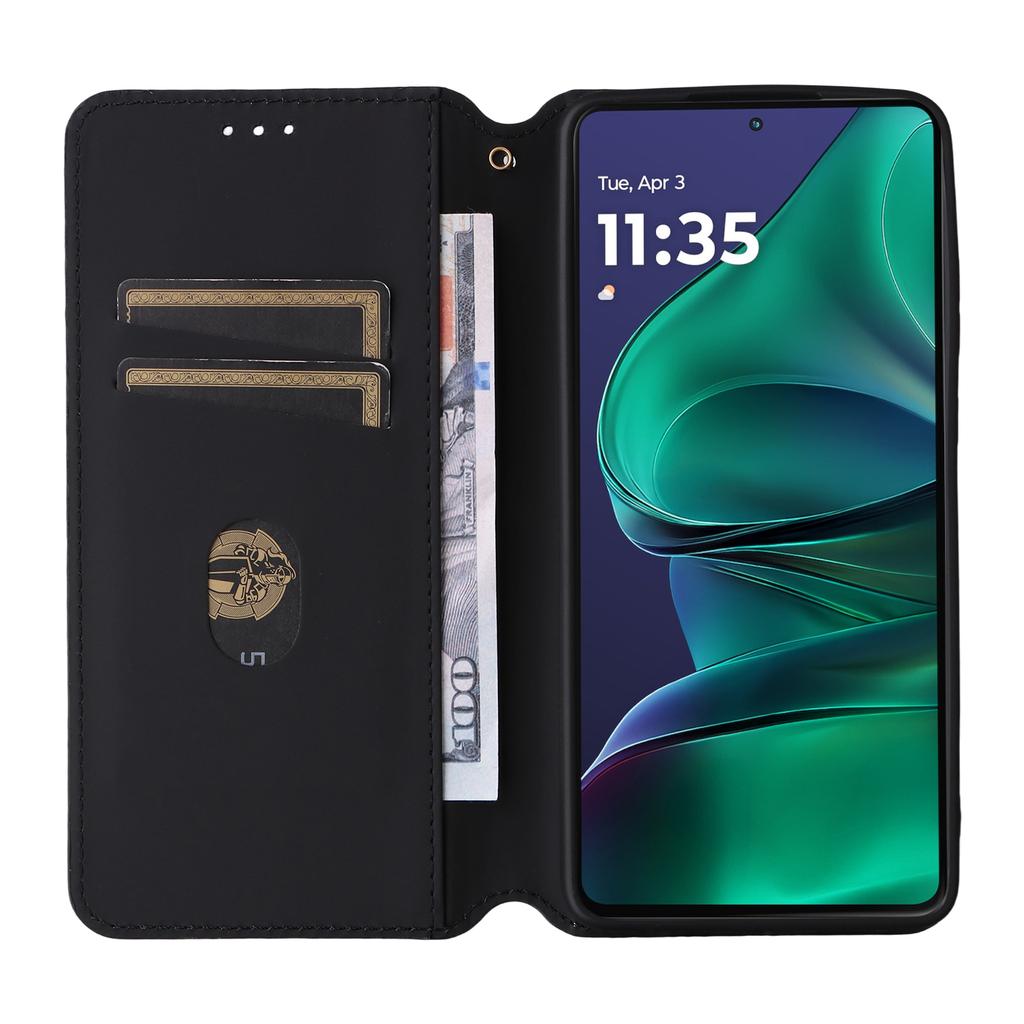 For Motorola Edge 60 Stylus 5G/Moto G Stylus 5G (2025) Case Wallet Rhombus Imprinted Leather Phone Cover