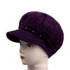 In the elderly hat women winter thickened wool hat old man hat mother rabbit hair knitted hat grandma warm cotton hat