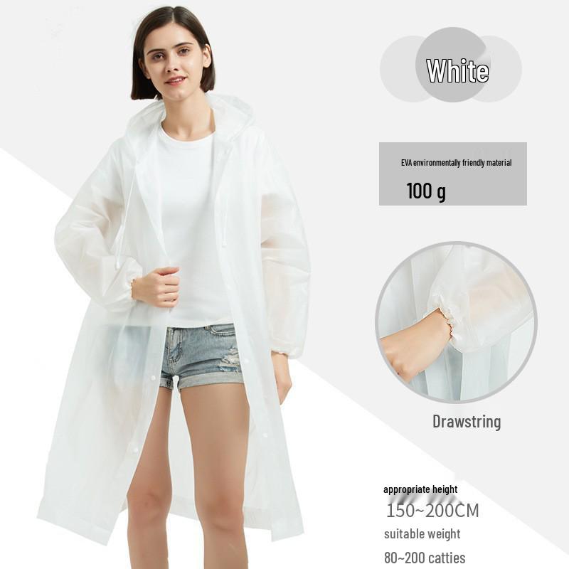 Children's Long Stormproof Hiking Poncho - Waterproof, Portable, and Thickened for Outdoor Adventures.