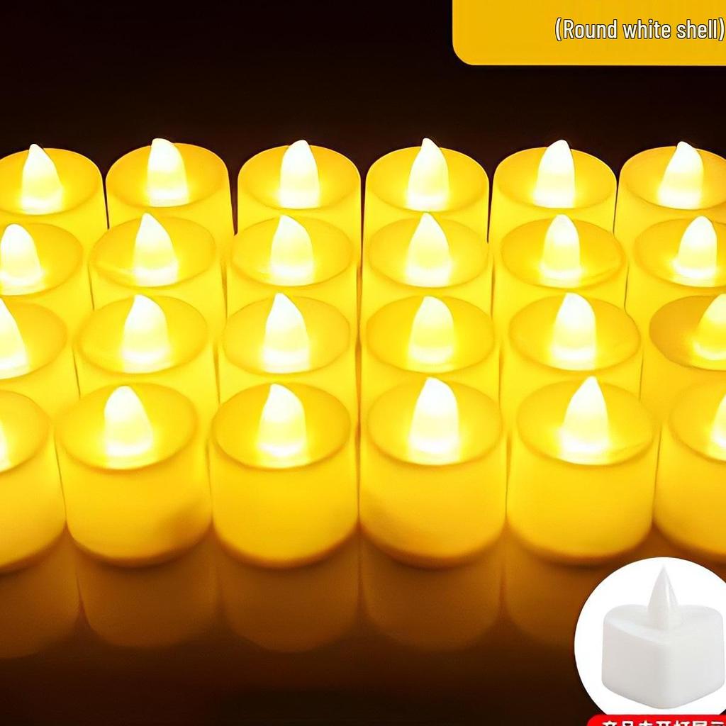 Heart-Shaped LED Candle Lights for Romantic Proposals & Birthday Decor