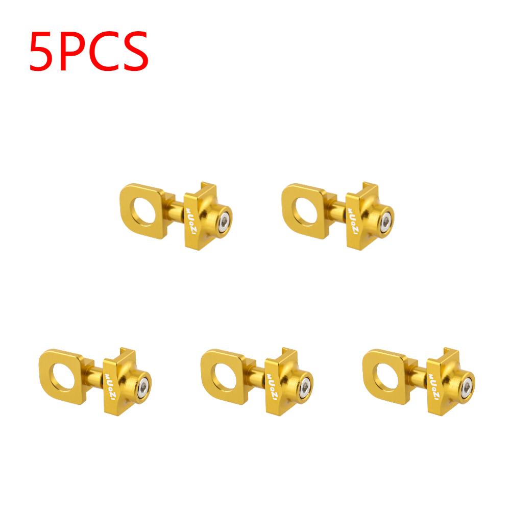 1-10pcs Single Speed Bicycle Chain Tensioner Adjuster Aluminum Alloy Bicycle Chain Fastener Fixed Bike Bolt Screw Accessories