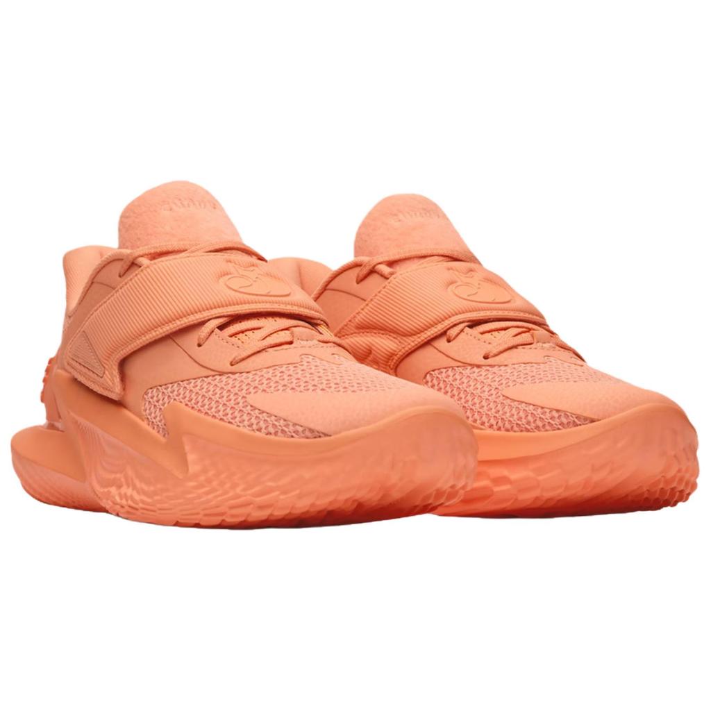 Under Armour D Fox 2 Vestibilità Comoda Resistenti Traspiranti Scarpe da Basket Sneaker Unisex Pesca-Arancio 6006301-811