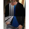 Simple Men's Sports Quick-drying Long-sleeved T-shirt 3D Printing New Sports Men's Autumn Casual Round Neck Men's Clothing Tops