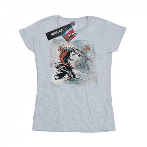 

Marvel Womens/Ladies Ant-Man Art Sketch Cotton T-Shirt XXL білий