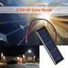 Solar Panel 4V 0.2W Mini 2-Wire Epoxy 8 Cells Ultra Slim Battery Charger for Hiking Camping Solar Projects 3x1 Inch