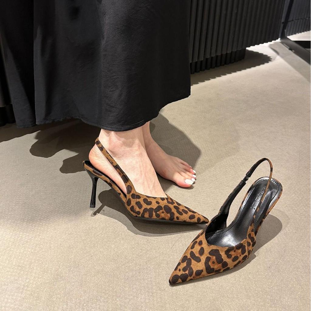 Velvet Sexy Pointed High Heels: Elegant Thin Heel Closed-Toe Sandals for Women - 2026 Spring Collection