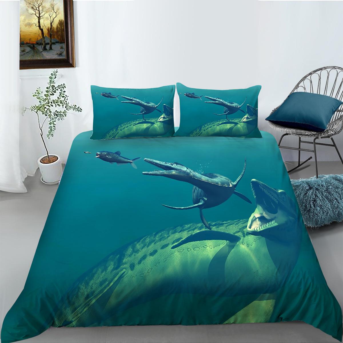 3D Digital Printing Bedding Two Three Piece Set Polyester EU single 135*200