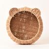 Rattan Wandregal Wandmontiertes schwebendes Regal, platzsparend für Küche, Wohnzimmer, Schlafzimmer Wand Holz Aufbewahrungsregale