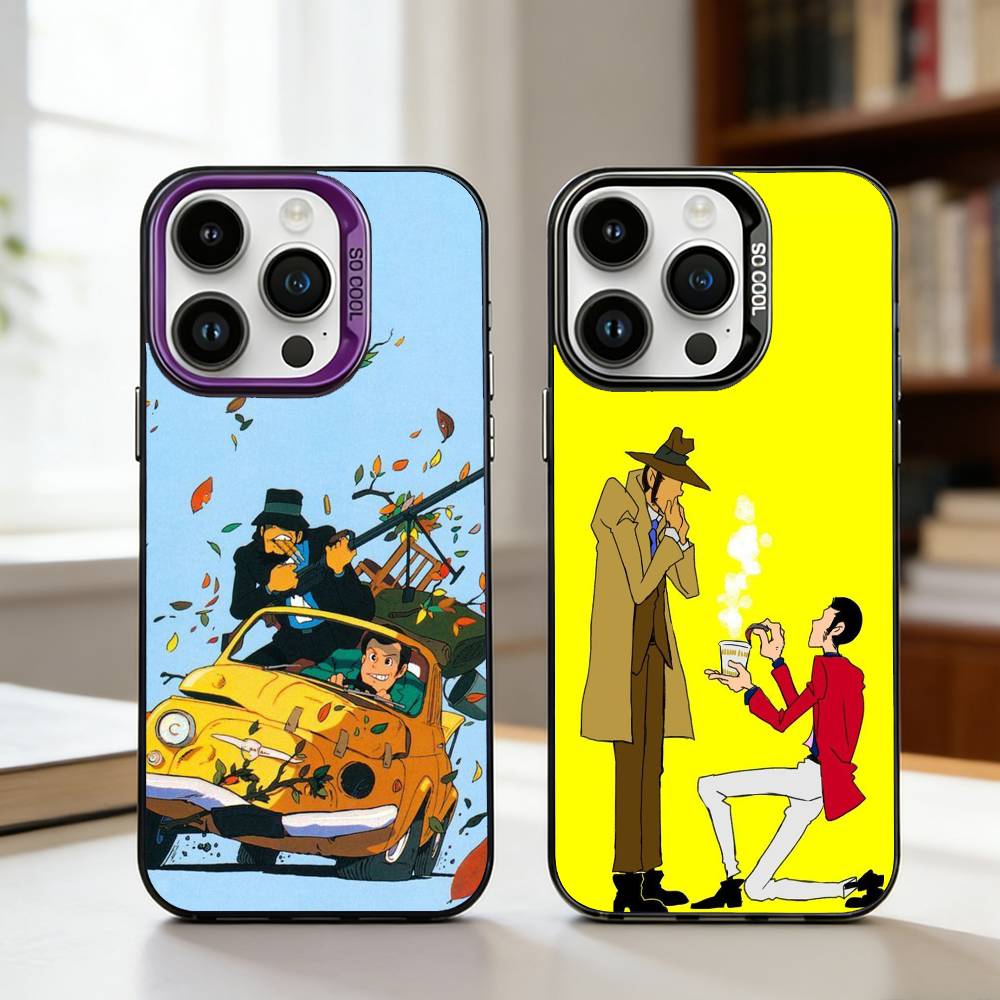 L-Lupin the Third Phone Case For iPhone17,16,15,14,13,12,11,Pro,MAX White Matte Shockproof Cover