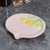 Luxus-Stil Haushalts Keramik Blume Seifenhalter - Ohne Bohren Montage - High-End Kreative Badezimmer Seifenschale mit Automatischer Entwässerung
