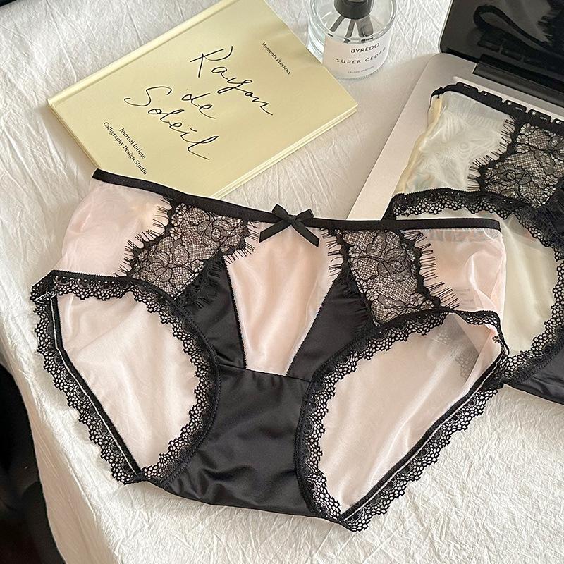 Damen Neue Hochwertige Satin Reine Begierde Spitze Hüftlift Sexy Unterwäsche