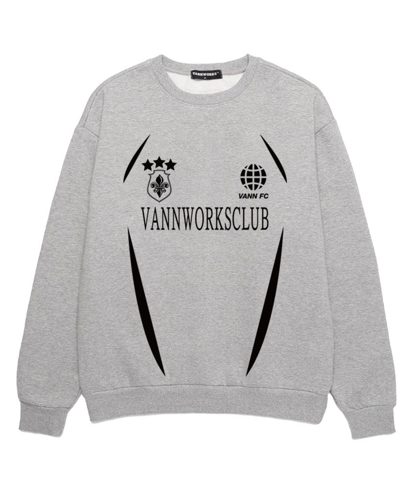VANNWORKS Blockcore Unique Sweatshirt (Vls0003) Melange Gray/Black (Type A)