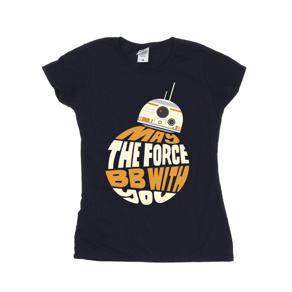 Star Wars Womens/Ladies May The Force BB8 Cotton T-Shirt