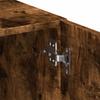 Narrow Tall Cabinet Smoked Oak 50x42.5x225 Cm Particleboard