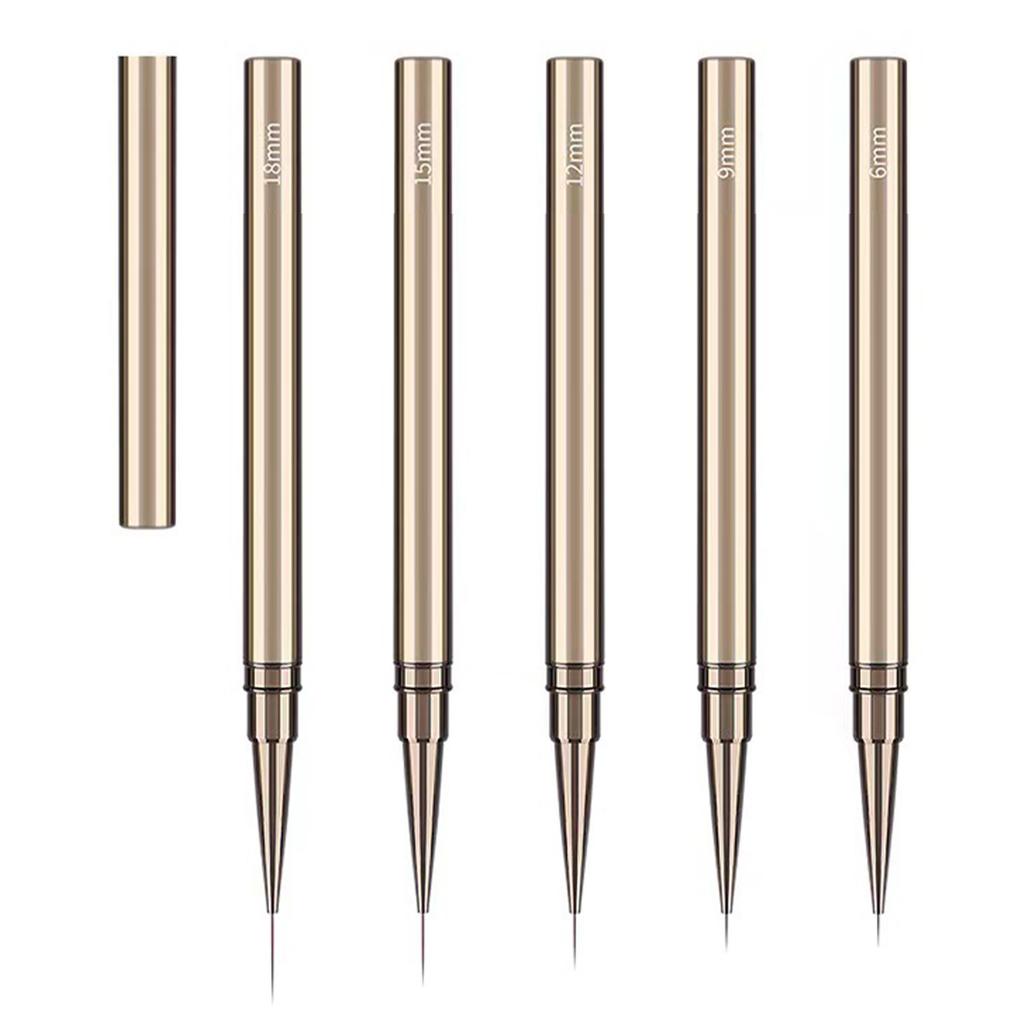 Nail Art Pen Ergonomic Reliable Lightweight Easy Operation Rugged Nail Art Liner for Home Nail