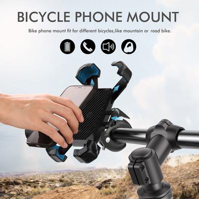 Bike Phone Holder 360° Adjustable Universal Bicycle Phone Holder for 4.7-7 Inch Mobile Phone Stand Shockproof Bracket GPS Clip