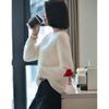 Fanzhen Women's 100% Wool Thickened Loose Sweater