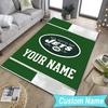 Custom NameJets Football Carpet, Indoor Rug, Chair Rug, Living Rooms, Doormat Made From Polyester Home Decor Birthday Christmas Gifts
