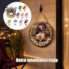 Decorative Hanging Sign for Home Decor DIY Wooden Gnome Welcome Front Door, Rustic Wall Porch with Lanyard, Plaque Farmhouse Entryway Ornament Outdoor