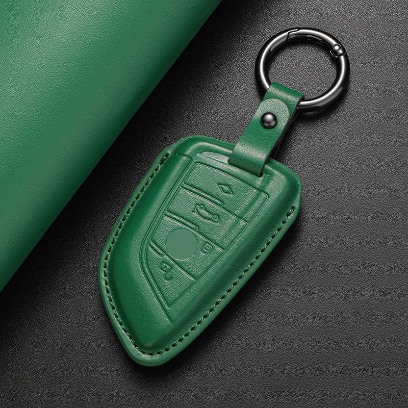 Leather Car Key Cover Case Protection Shell Keychain For Bmw G30 G20 X1 X2 X3 X4 X5 X6 X7 520 525 320I G01 G02 G05 G11 F15 F16
