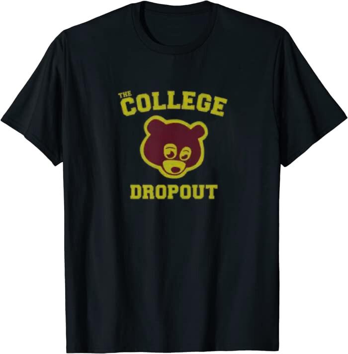 Vintage Shirt The College Dropout Classic Tee T-Shirt XXL