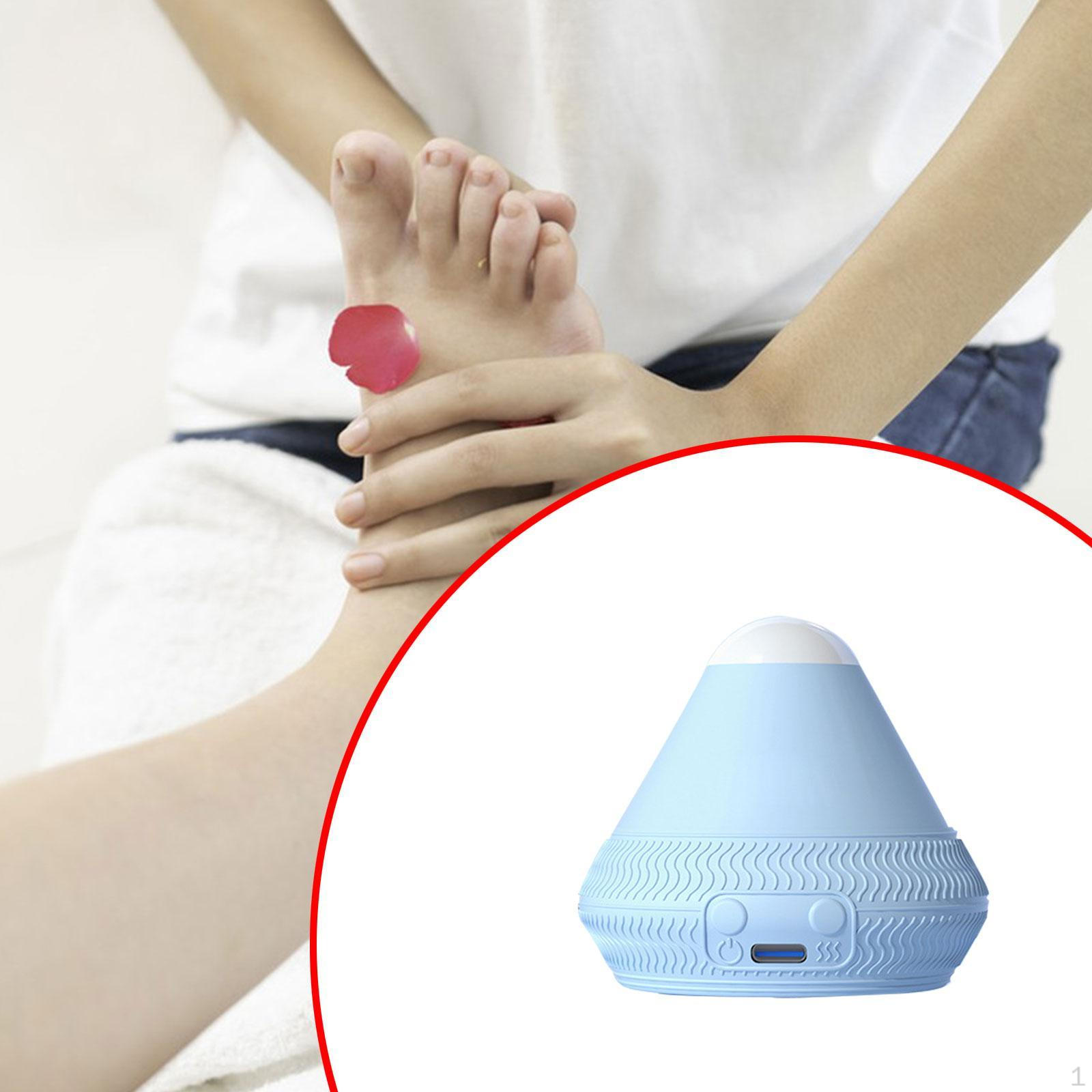 

Массажный мяч для глубоких тканей, ручной с присоской для ног, шеи, мышц спины синий