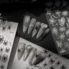 1 Sheet 3D Spider Self Adhesive Nail Art Stickers Spider Web Nail Art Decals For Manicure Decorations