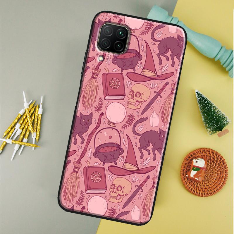Girly Pastel Witch Goth For Huawei P60 Pro P30 P40 Lite Nova 10 9 SE 7i 8i 11i 12i 12s Y90 Y60 Y70 Y72 Y61 Y91 Case