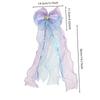 New Toddler Girls Mermaid Big Bow Hairpin Princess Bow Hair Clip for Girls Children Braided Yarn Hairpin Maiden Hair Accessory