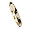 Enamel Vintage Cloisonne Bangle Classic Women's Hand Bracelet Dainty Flower Crystal Bangle  Women